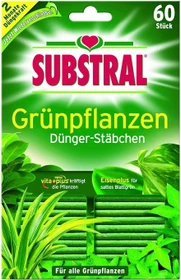 Evergreen Garden Care Substral Dünger-Stäbchen für Grünpflanzen, 60 Stück