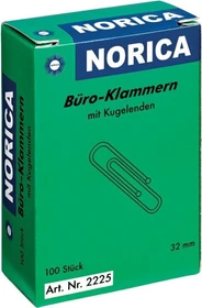 Alco 2225 Norica Briefklammern, 32mm, 100 Stück