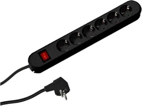 Bachmann Smart mit Schalter, 6-fach, 3m, schwarz