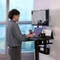 Thermaltake Cycledesk 100 elektrisch höhenverstellbarer Sitz-Steh-Schreibtisch 80x50cm schwarz/schwarz Vorschaubild