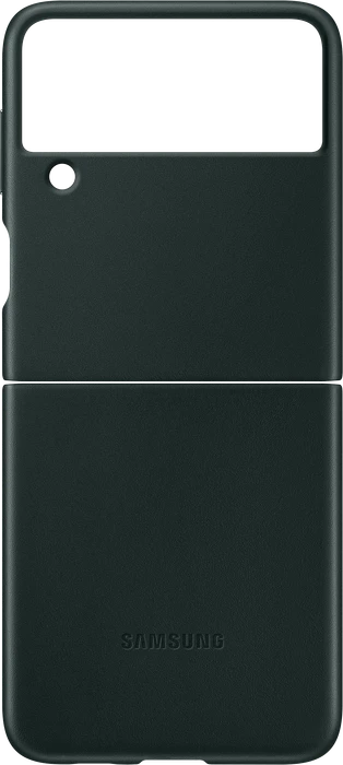 Samsung Leather Cover für Galaxy Z Flip 3 grün