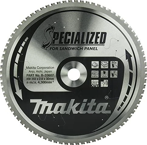 Makita Specialized Efficut Kreissägeblatt 80Z, 355x2.2x30mm, 1 Stück