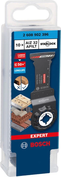 Bosch Professional EXPERT AIZ32APILT MultiMax Tauchsägeblatt 32mm, 10 Stück