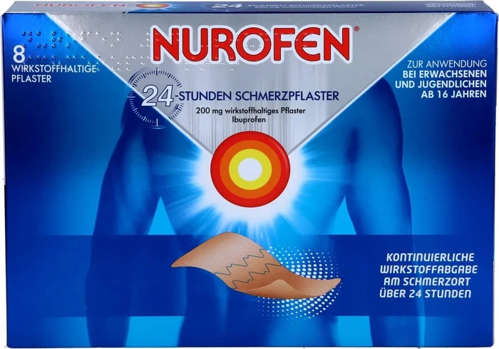 Reckitt Benckiser Nurofen 200mg 24-Stunden Schmerzpflaster, 8 Stück