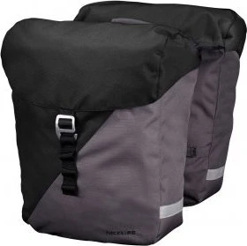 racktime Vida Doppeltasche Gepäcktasche carbon black/stone grey