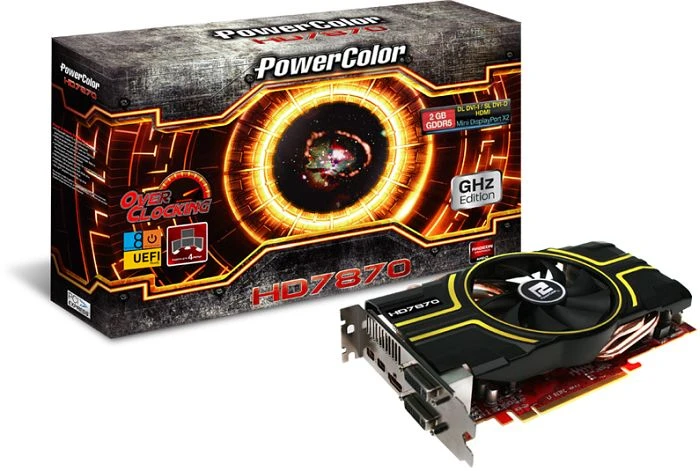 PowerColor Radeon HD 7870 GHz Edition, 2GB GDDR5, DVI, HDMI, 2x mDP