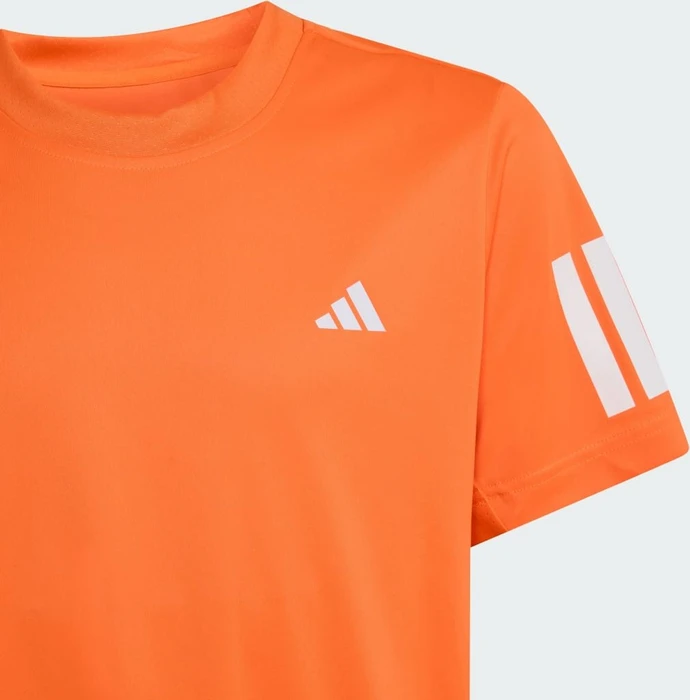 adidas Club Tennis 3-Streifen Funktionsshirt kurzarm pure orange (Junior)