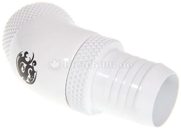Bitspower 45° Fitting G1/4" auf 13mm drehbar weiß