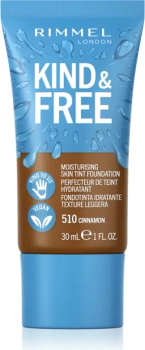 Rimmel Kind & Free Moisturising Skin Tint 510 cinnamon, 30ml