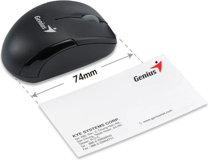 Genius Micro Traveler V2 Mouse schwarz, USB