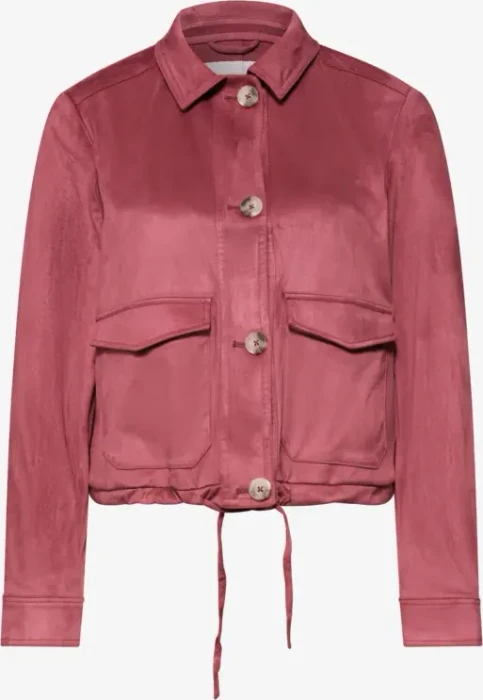 Street One Velours mit Knopfleiste Jacke dark clouded blush (Damen)