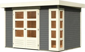 Karibu Kerko 4 Gartenhaus terragrau
