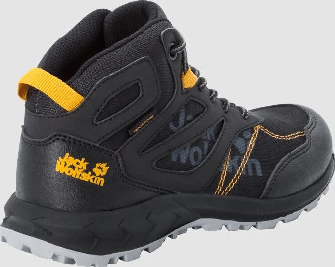 Jack Wolfskin Woodland Texapore Mid black/burly yellow (Junior)