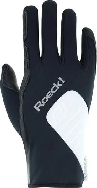 Roeckl Lisma Laufhandschuhe schwarz/weiß