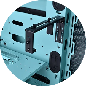 Thermaltake Core P6 TG Turquoise, Glasfenster