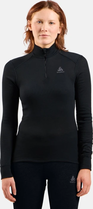 Odlo Active Warm Baselayer Half Zip Funktionsshirt langarm schwarz (Damen)