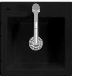 Villeroy & Boch Subway 50 S Einbau Becken mittig ebony