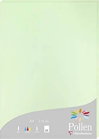 Clairefontaine Pollen Universalpapier grün, A4, 210g/m², 25 Blatt