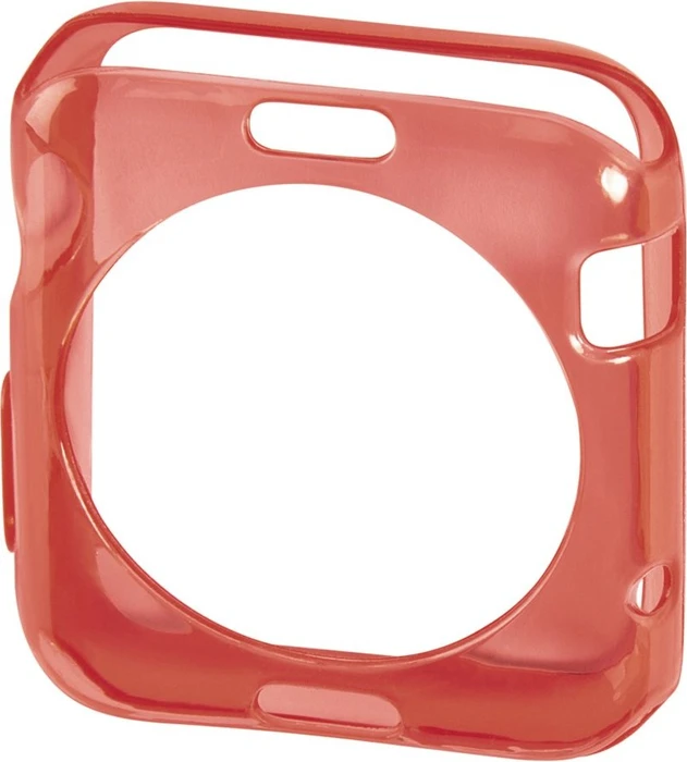 Hama Cover Crystal für Apple Watch 38mm rot/transparent