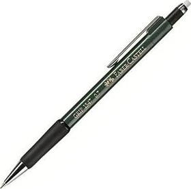 Faber-Castell Grip 1347 Druckbleistift 0.7mm graphit, schwarz/grün, Radierer