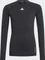 adidas Aeroready Techfit Kompressionsshirt langarm schwarz/weiß (Junior) Vorschaubild