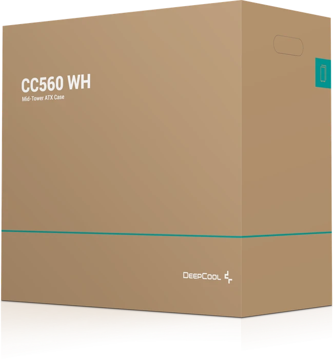 DeepCool CC560, weiß, Glasfenster