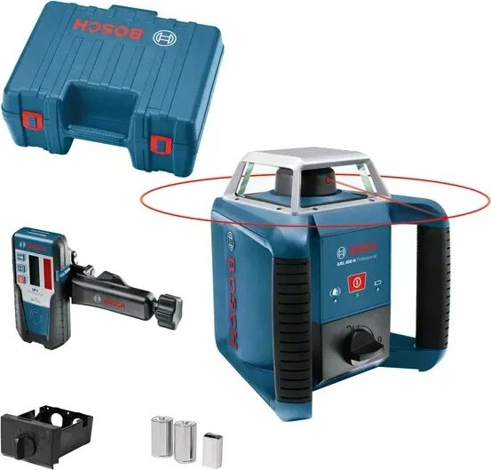 Bosch Professional GRL 400 H Batterie-Rotationslaser inkl. Koffer + Zubehör