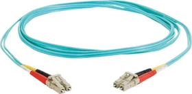 C2G LWL Duplex Kabel, OM3, 2x LC Stecker/2x LC Stecker, 1m, türkis