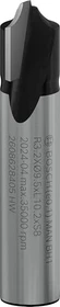 Bosch Professional HM Viertelstabfräser, (R1)3.2x(D)9.5x10.2x41mm, 1 Stück