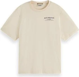 Scotch & Soda Washed Artwork Loose T-Shirt kurzarm soft ice (Damen)