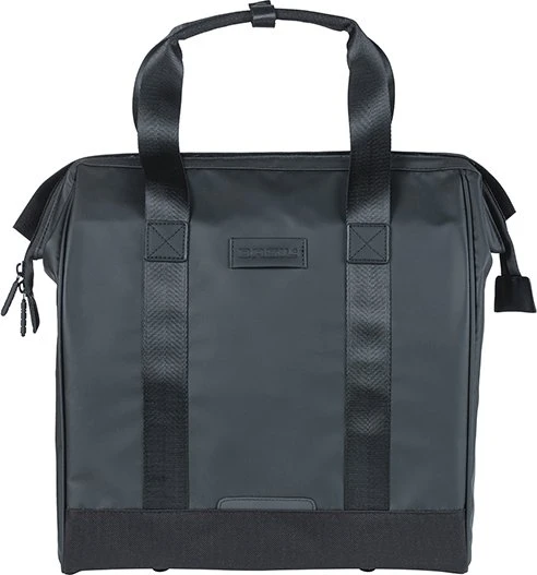 Basil Grand Tarpaulin Shopper MIK Hooks Gepäcktasche schwarz