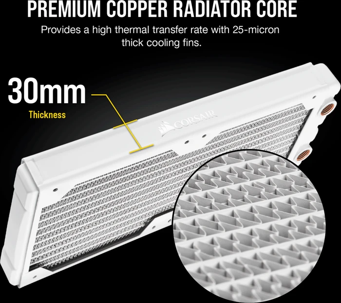 Corsair Hydro X Series XR5 240mm, weiß