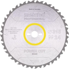 Metabo Power Cut Kreissägeblatt 24Z, 315x2x30mm, 1 Stück