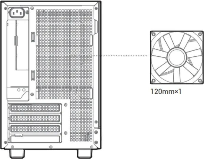 DeepCool CH160 Plus WH, weiß, Glasfenster
