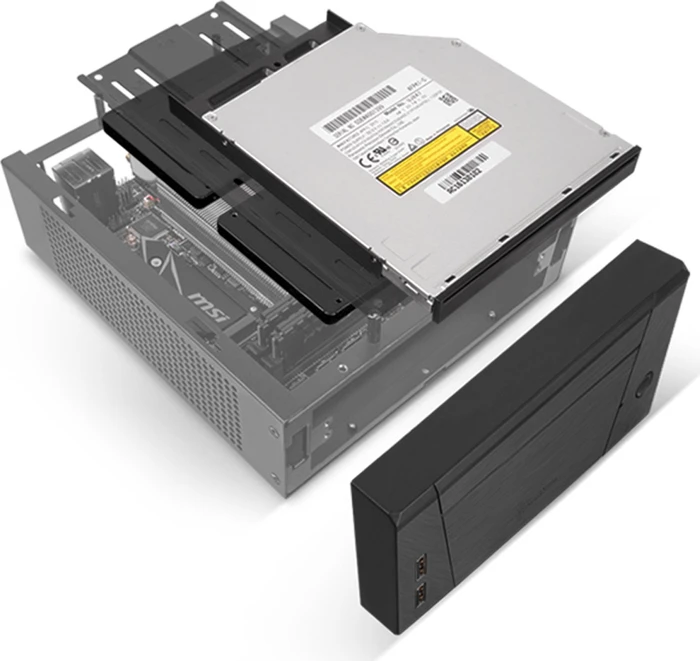 SilverStone Milo ML10, schwarz, Mini-ITX