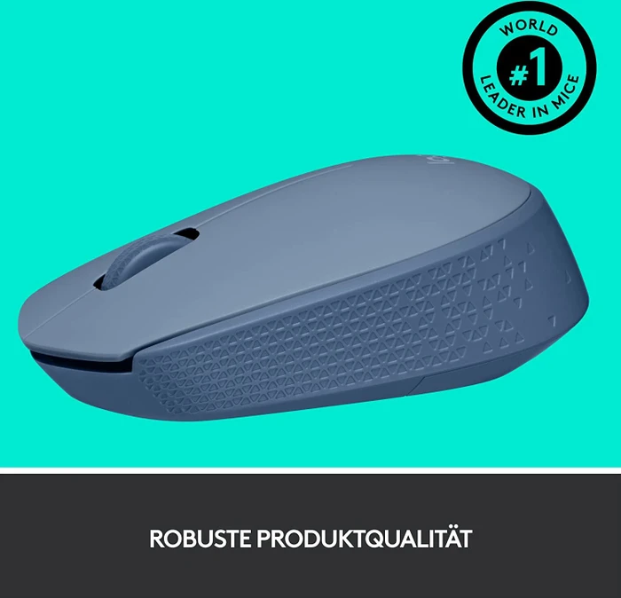 Logitech M171 Wireless Mouse blaugrau, USB