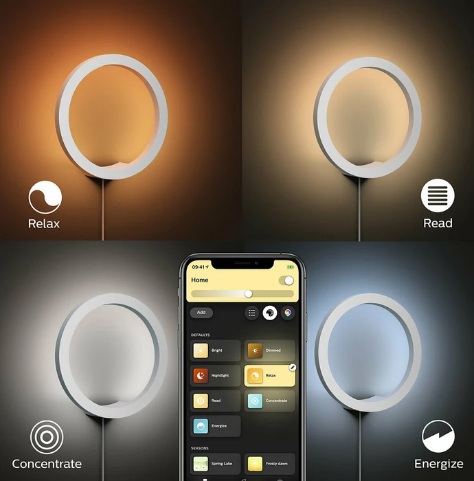 Philips Hue White and Color Ambiance Sana Wandleuchte weiß