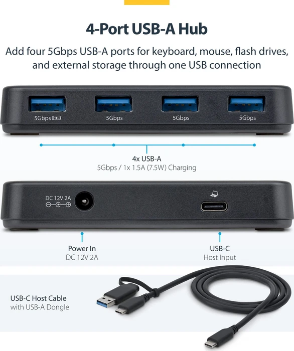 StarTech 4-Port USB-A Hub, USB-C 3.0 [Buchse]