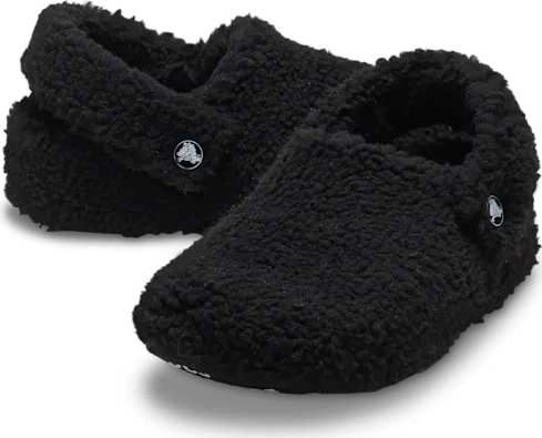 Crocs Classic Cozzzy Slipper schwarz (Junior)