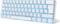 RK Royal Kludge RK61 60% Wireless, weiß, LEDs blau, Kailh BLUE, USB/Bluetooth, DE Vorschaubild