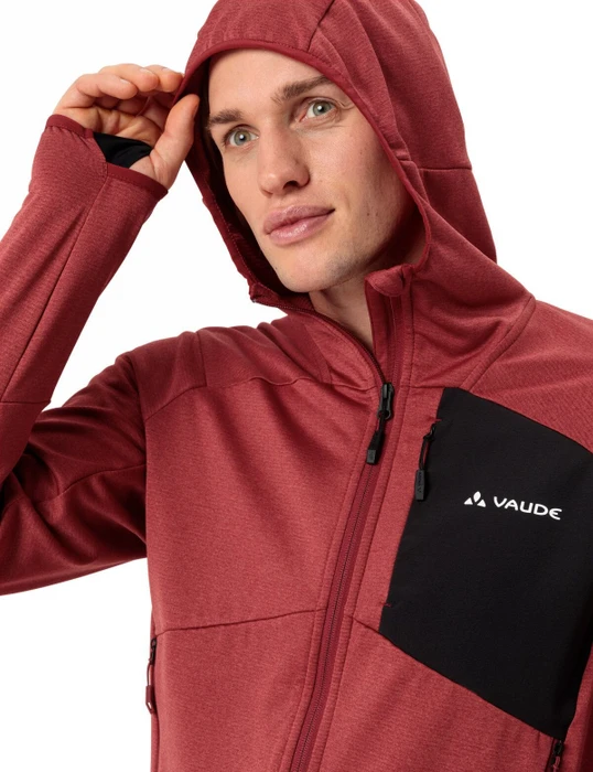 Vaude Monviso Hooded Fleece II Funktionsjacke carmine (Herren)
