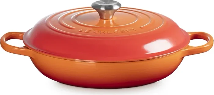 Le Creuset Gourmet-Profitopf Bräter aus Gusseisen rund 28cm 2.8l ofenrot