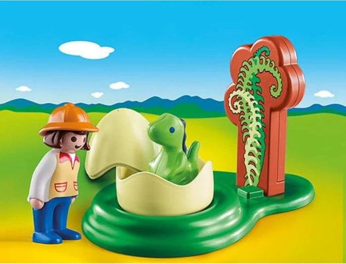 playmobil 1.2.3 Dino-Baby im Ei