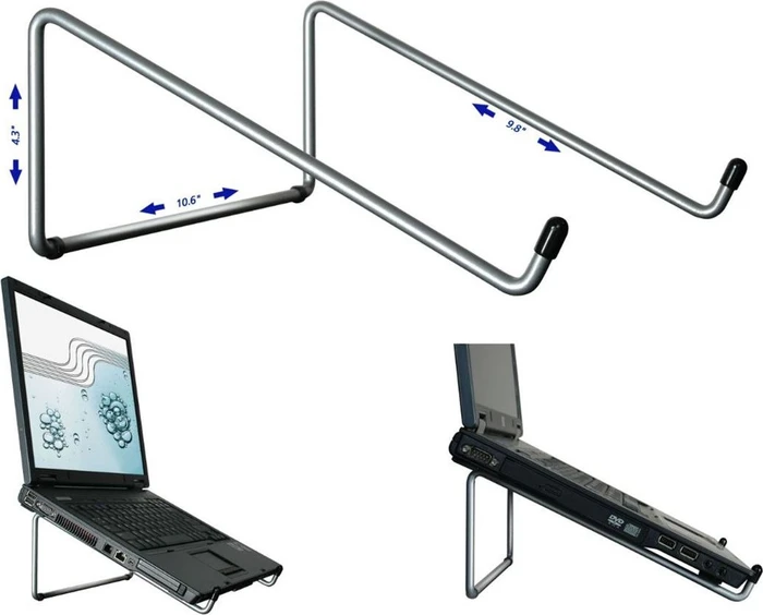 R-Go Steel Basic, Notebook-Stand, silber