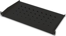 Digitus 19" Fachboden, für Netzwerk- und Serverschränke, schwarz, 250mm Einbautiefe, 1HE