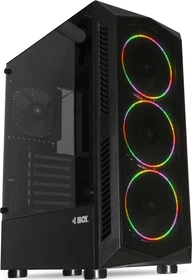 iBox Lupus 27, schwarz, Glasfenster (OLU27)