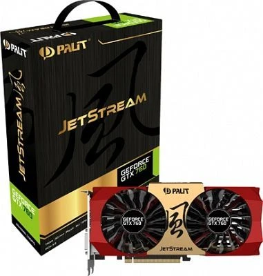 Palit GeForce GTX 760 JetStream, 2GB GDDR5, 2x DVI, HDMI, DP