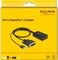 DeLOCK DVI [Stecker] auf DisplayPort 1.2 [Buchse] Adapterkabel schwarz 4K Vorschaubild