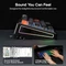 Epomaker TH65 Wireless, schwarz, LEDs RGB, hot-swap, Epomaker Creamy Jade, USB/Bluetooth, US Vorschaubild