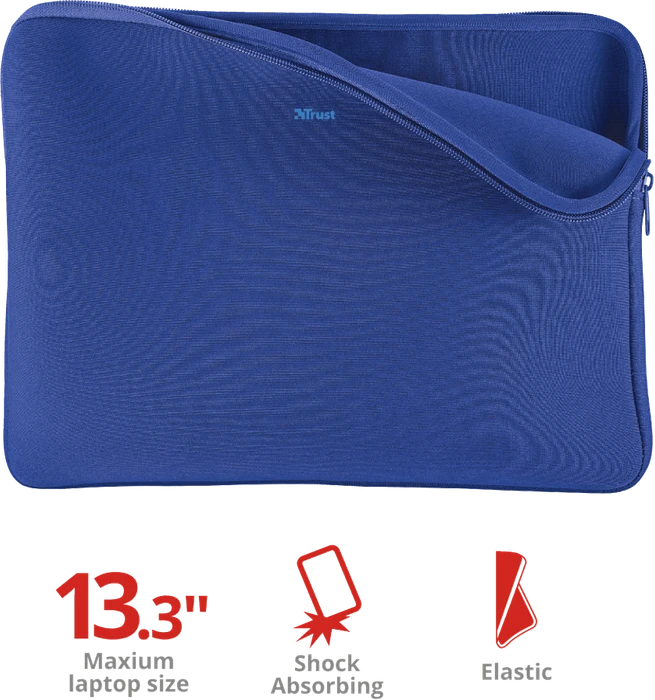 Trust Primo Soft Sleeve 13.3" blau